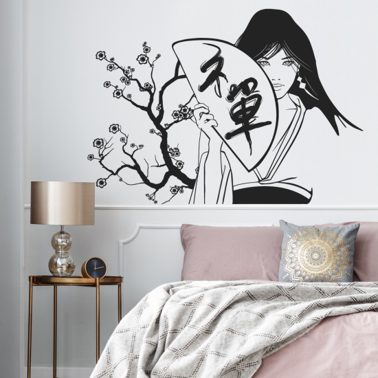 Sticker Mural - Geisha