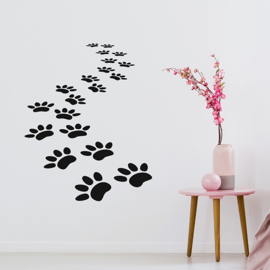 Sticker Mural - Kit 20 Traces de chats