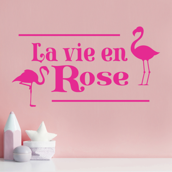 Sticker Mural - La vie en rose