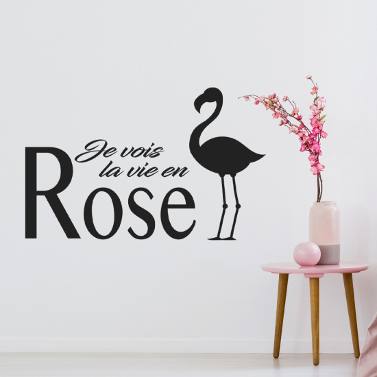 Sticker Mural - La vie en rose