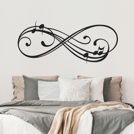 Sticker Mural - Notes de musique