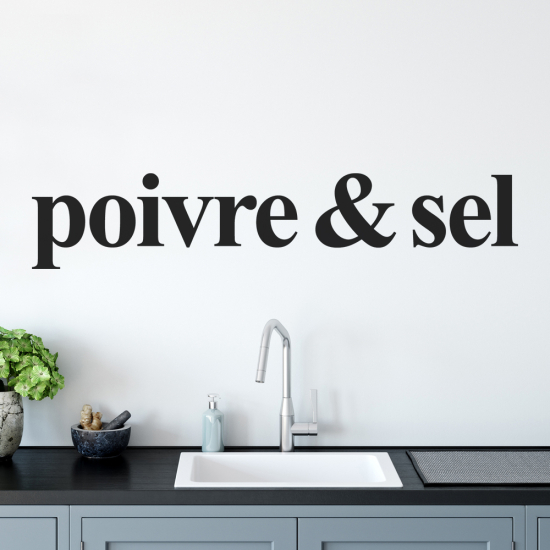 Sticker Mural - Poivre Sel