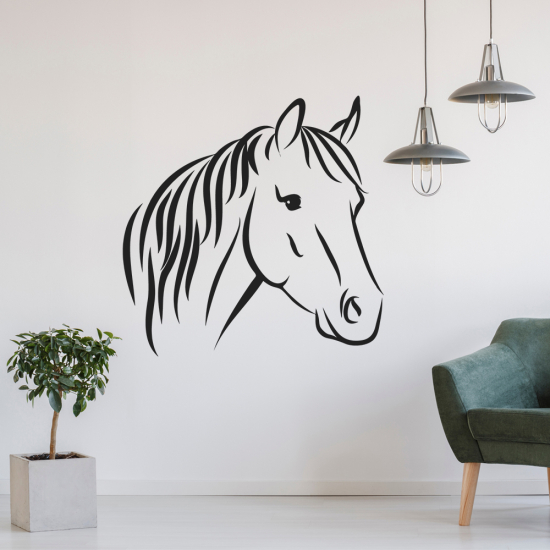 Sticker Mural - Tête de cheval