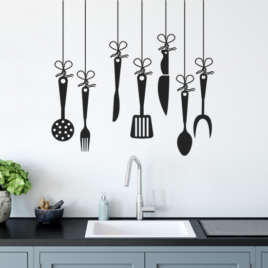 Sticker Mural - Ustensiles de cuisine