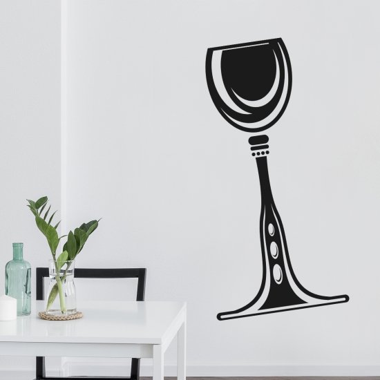 Sticker Mural - Verre à vin