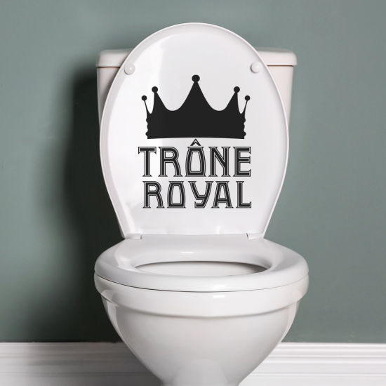 Sticker Mural - WC Trône royale