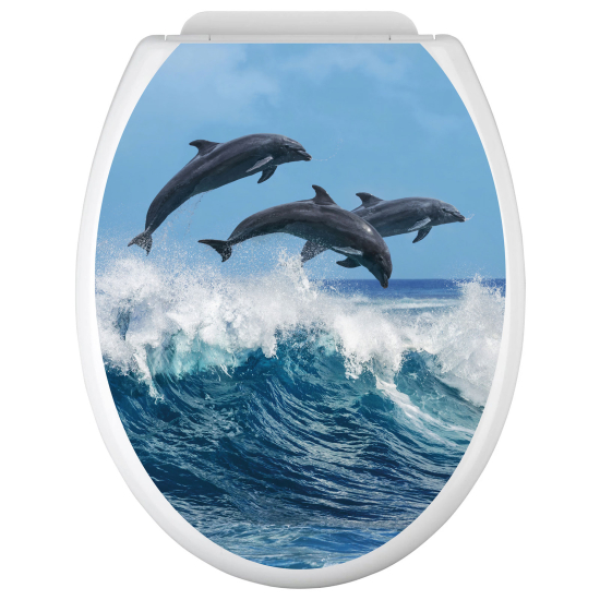 Stickers Abattant WC - Dauphins