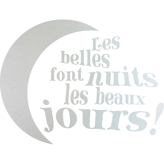 Stickers Dépoli - Citation Belles Nuits