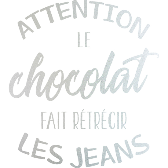 Stickers Dépoli - Citation Le chocolat