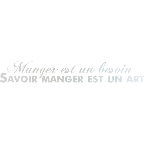 Stickers Dépoli - Citation Manger est un besoin...