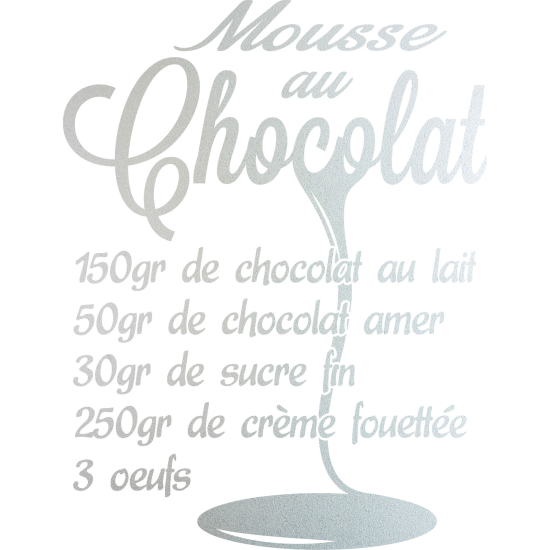 Stickers Dépoli - Recette Mousse au chocolat