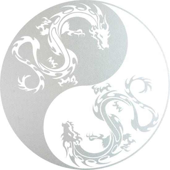 Stickers Dépoli - Yin Yang Dragons