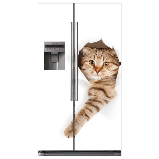 Stickers Frigo Américain - Chat