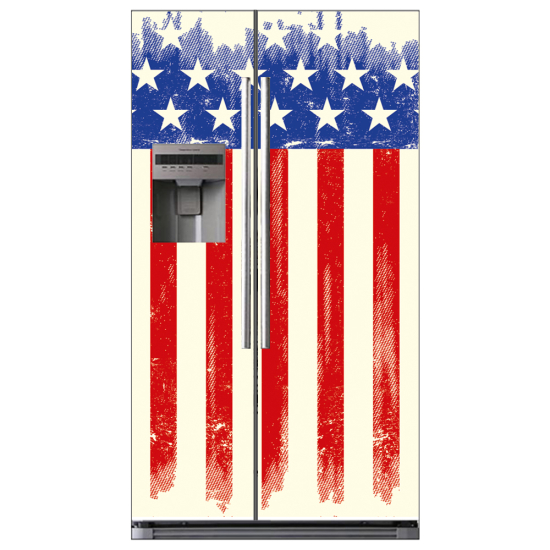 Stickers Frigo Américain - Drapeau USA