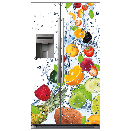 Stickers Frigo Américain - Fruits