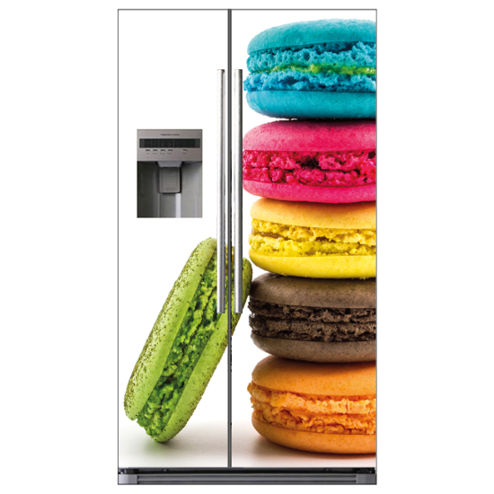 Stickers Frigo Américain - Macarons