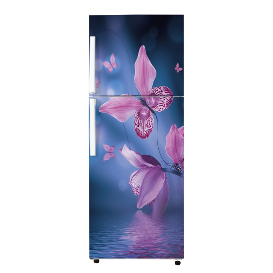 Stickers Frigo - Fleurs Papillons