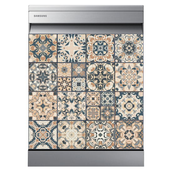 Stickers Lave vaisselle - Carreaux de ciment