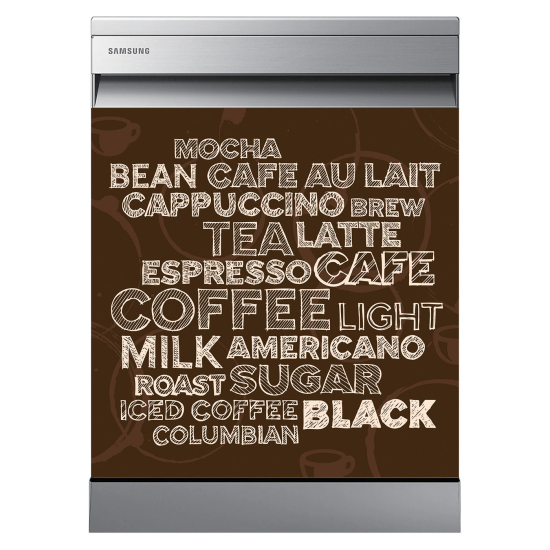 Stickers Lave vaisselle - Coffee