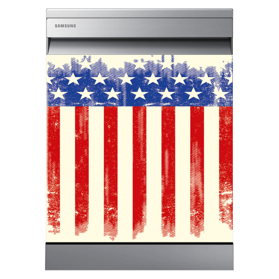 Stickers Lave vaisselle - Drapeau USA