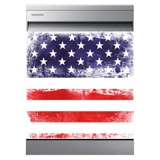 Stickers Lave vaisselle - Drapeau USA