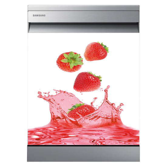 Stickers Lave vaisselle - Fraises