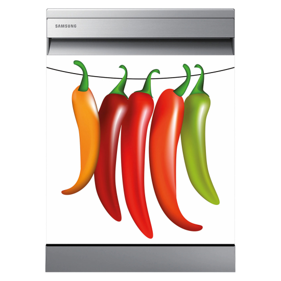 Stickers Lave vaisselle - Piments