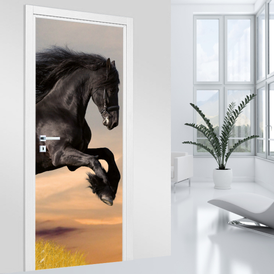 Stickers pour porte - Cheval