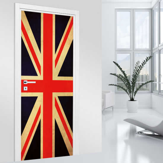 Stickers pour porte - Drapeau UK