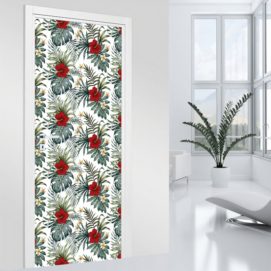 Stickers pour porte - Fleurs