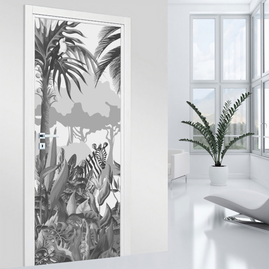 Stickers pour porte - Jungle