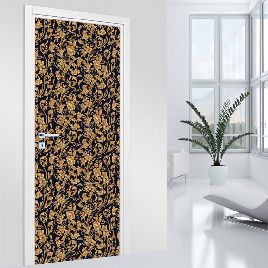 Stickers pour porte - Motif baroque