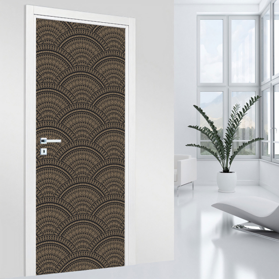 Stickers pour porte - Motif oriental