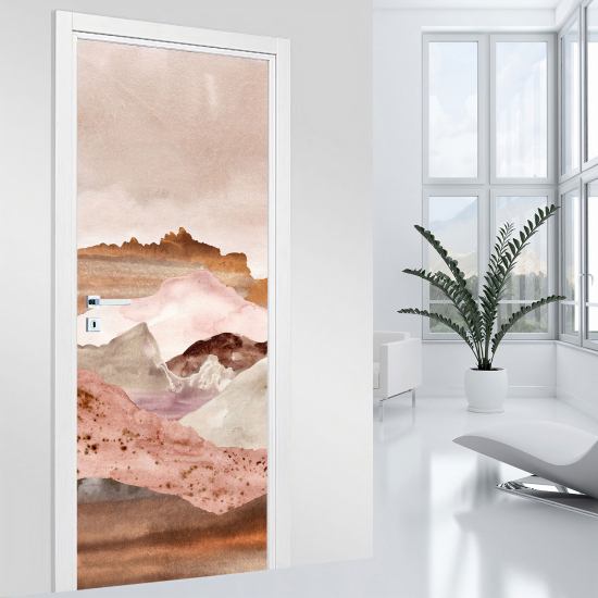 Stickers pour porte - Paysage abstrait