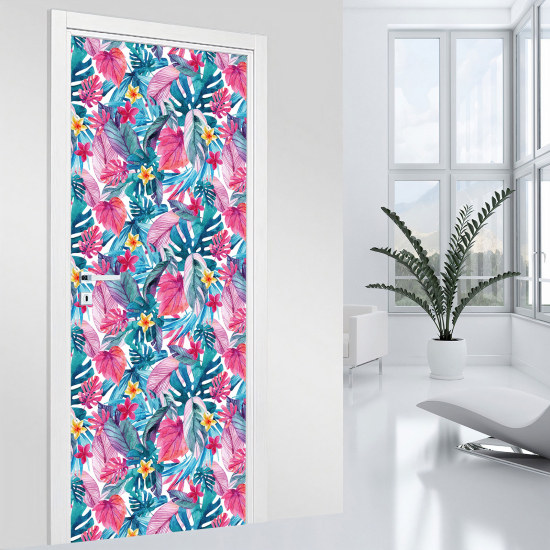 Stickers pour porte - Tropical