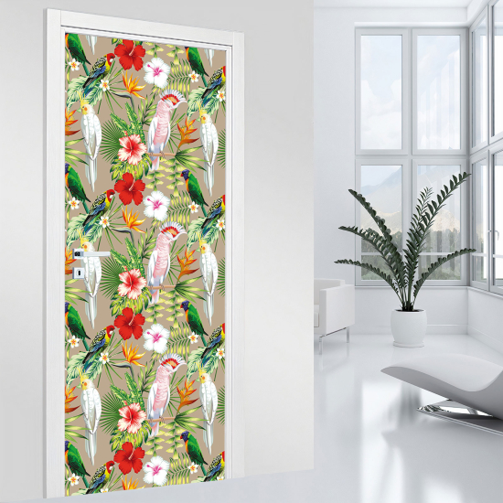 Stickers pour porte - Tropical