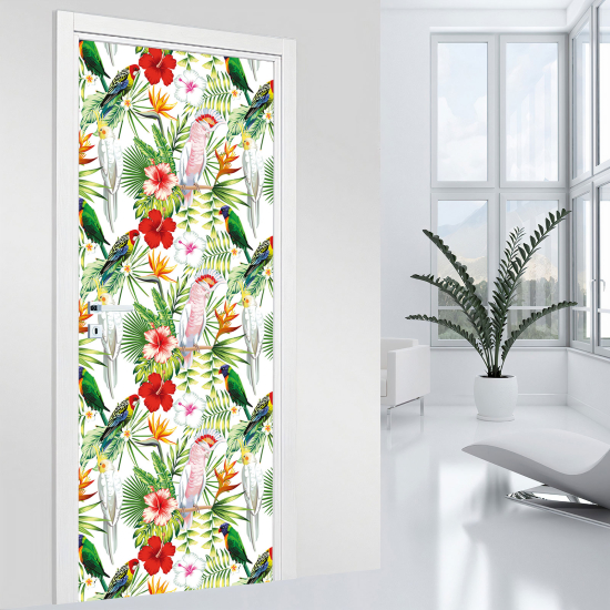 Stickers pour porte - Tropical