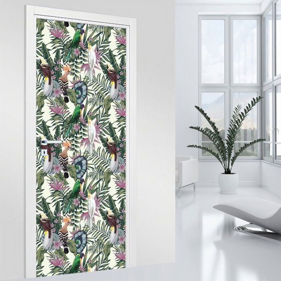 Stickers pour porte - Tropical