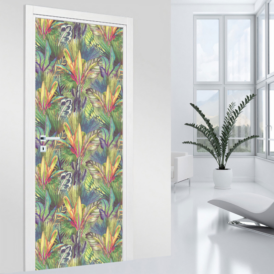 Stickers pour porte - Tropical