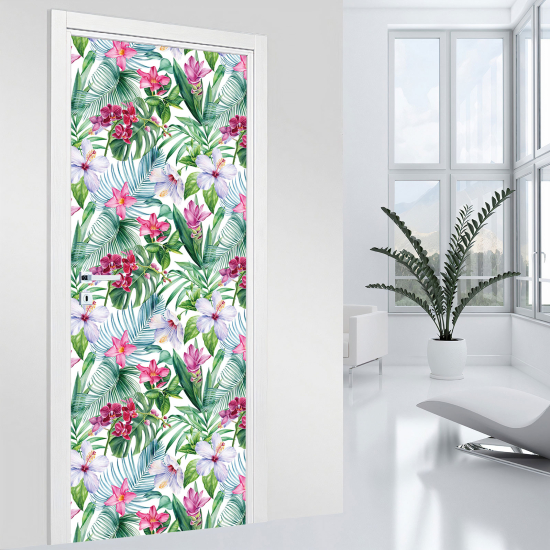 Stickers pour porte - Tropical