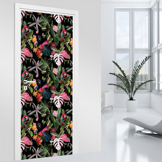 Stickers pour porte - Tropical