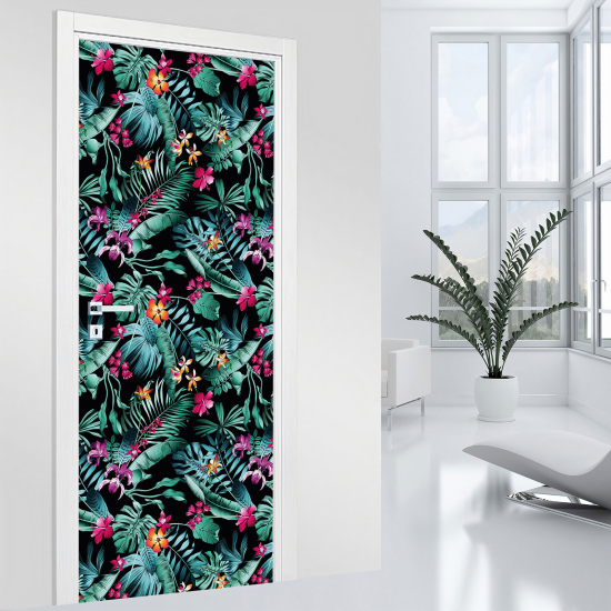 Stickers pour porte - Tropical