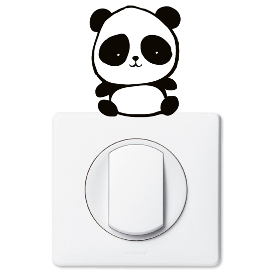 Stickers prises et interrupteurs - Panda