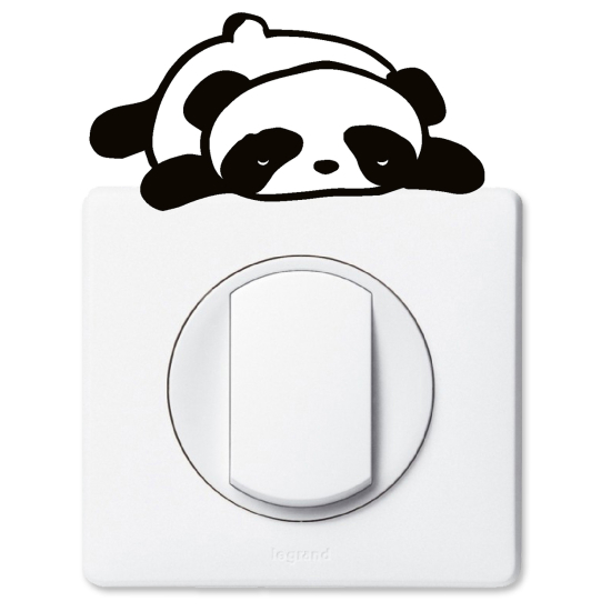 Stickers prises et interrupteurs - Panda