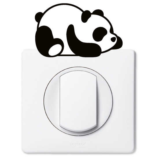 Stickers prises et interrupteurs - Panda