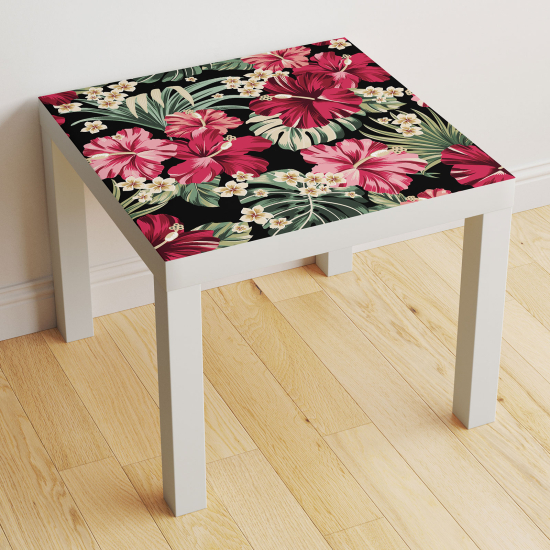 Stickers Table - Fleurs tropicales