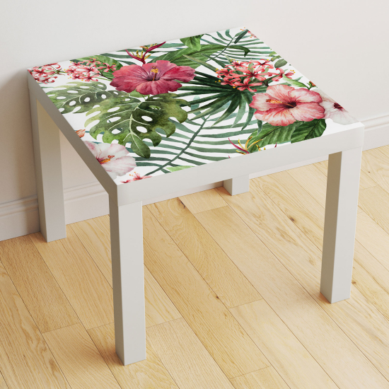 Stickers Table - Fleurs tropicales