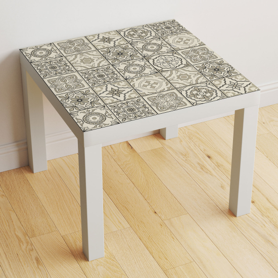 Stickers Table - Motif Carreaux de ciment