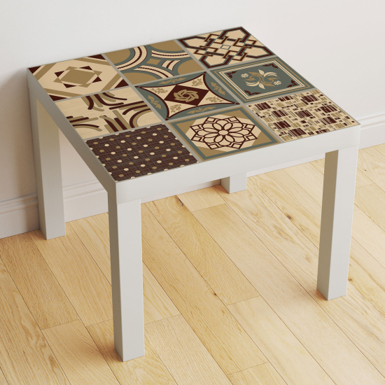 Stickers Table - Motif Carreaux de ciment