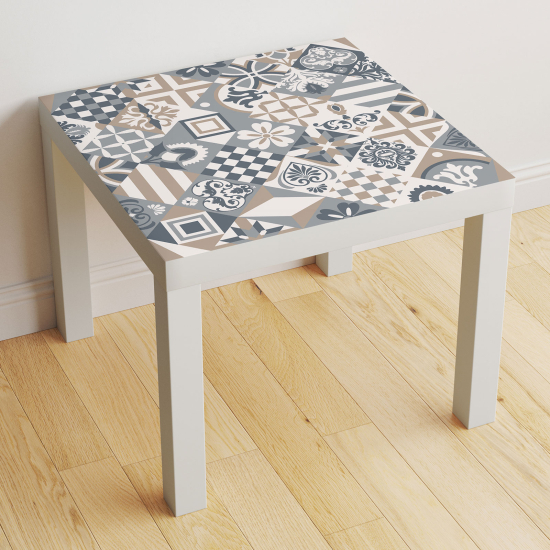 Stickers Table - Motif Carreaux de ciment